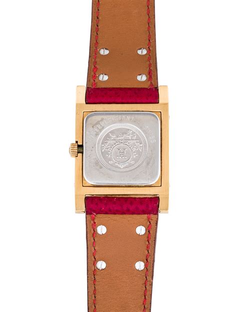 fake hermes medor watch - Hermes leather band watch.